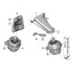 Genuine BMW Engine mount, left (22116777373)