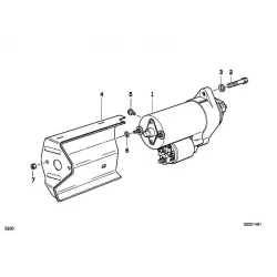 Genuine BMW Exchange starter motor (12411736922)