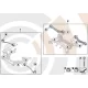 Original BMW Satz Querlenker hinten (33322180423)