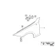 Genuine BMW Side panel, front left (41357133227)