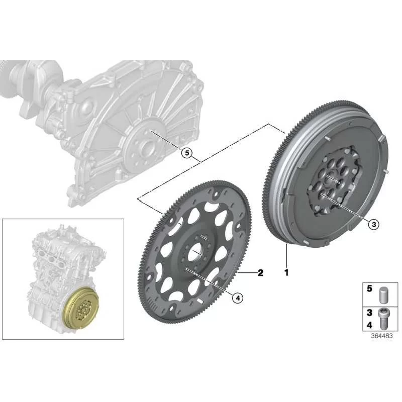 Genuine BMW Flywheel automatic (11228612144)