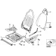 Genuine BMW Lower backrest shell (52108400975)