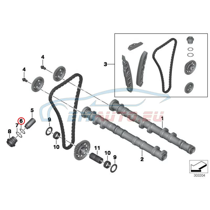 Genuine BMW O-ring (07119906605)