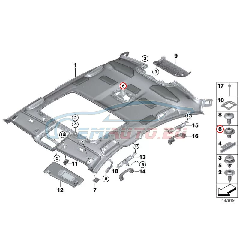 Genuine BMW Countersunk screw (07119908707)