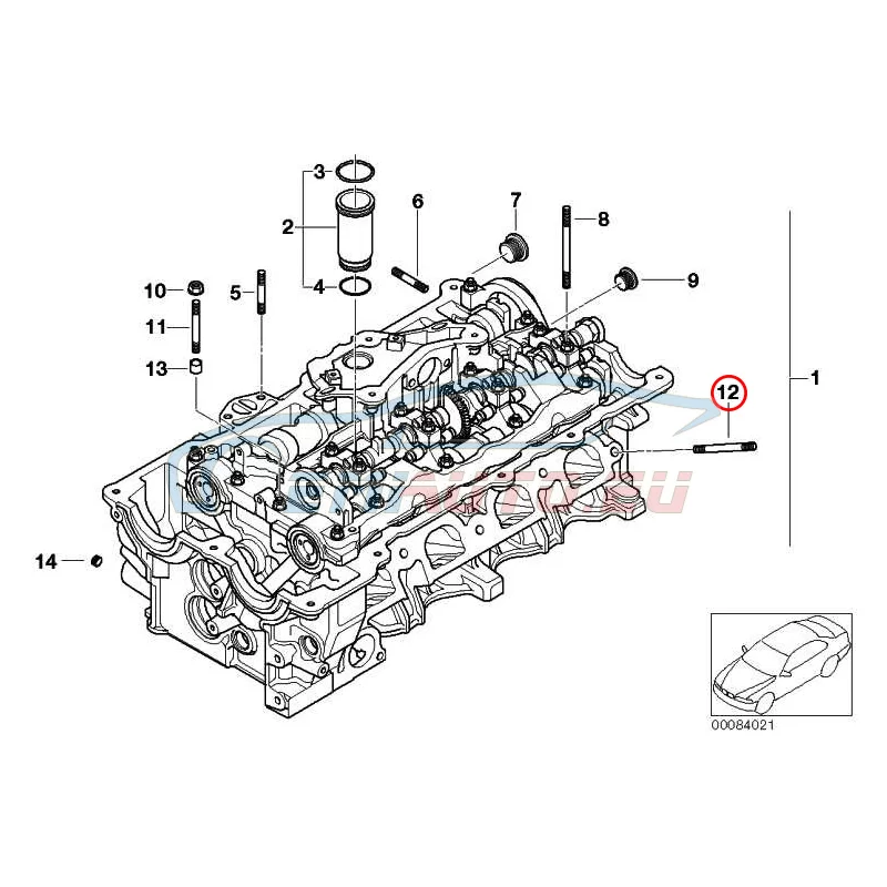 Original BMW Stiftschraube (07129904547)