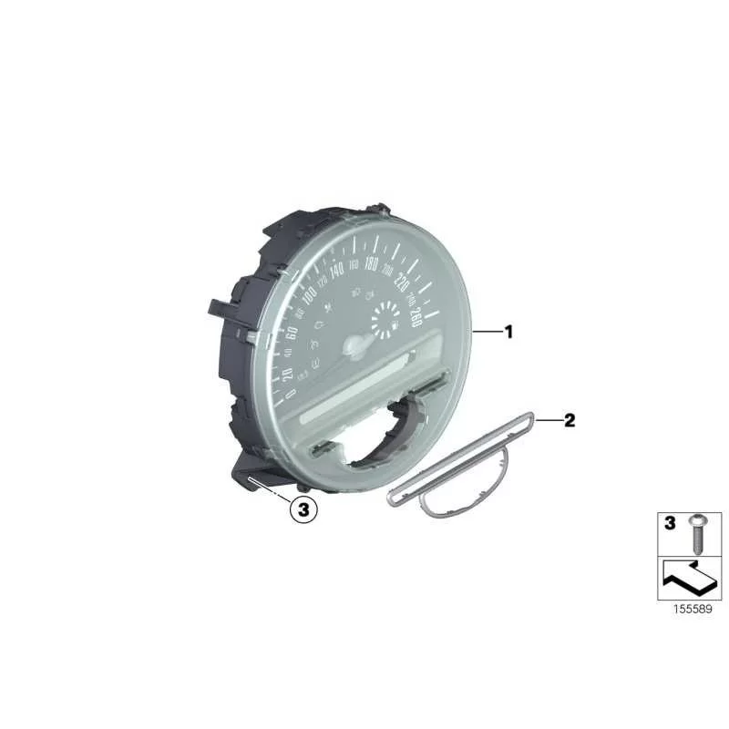 Original Mini Tachometer Instrumententafel (62109232430)