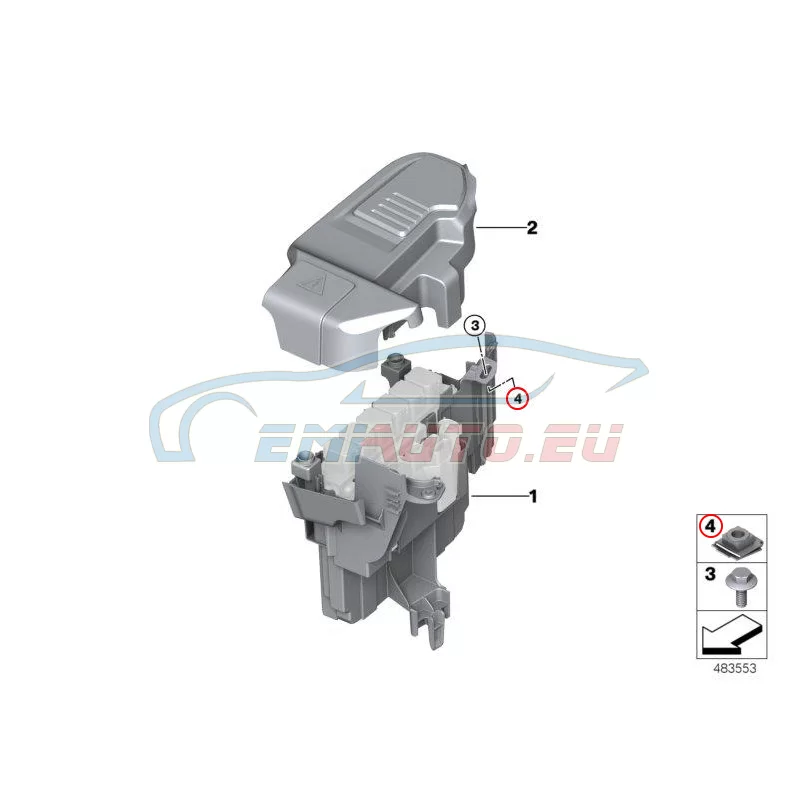 Genuine BMW Clip nut (07148654556)