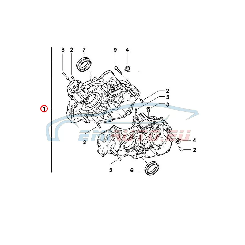 Genuine BMW Engine housing, silver (11117653545)