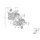Genuine BMW Engine housing, silver (11117653545)