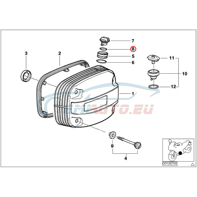 Genuine BMW O-ring (11141340902)