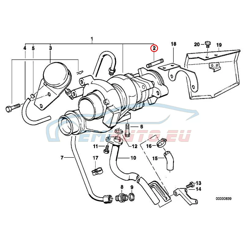 Genuine BMW Stud bolt (11142245277)
