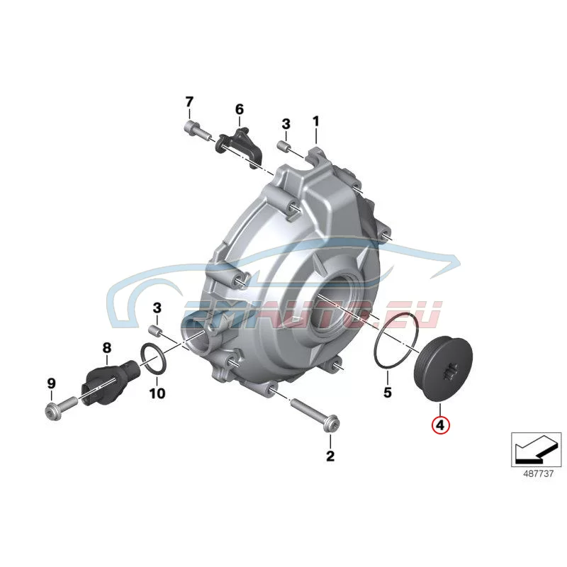 Genuine BMW Screw plug (11148568826)