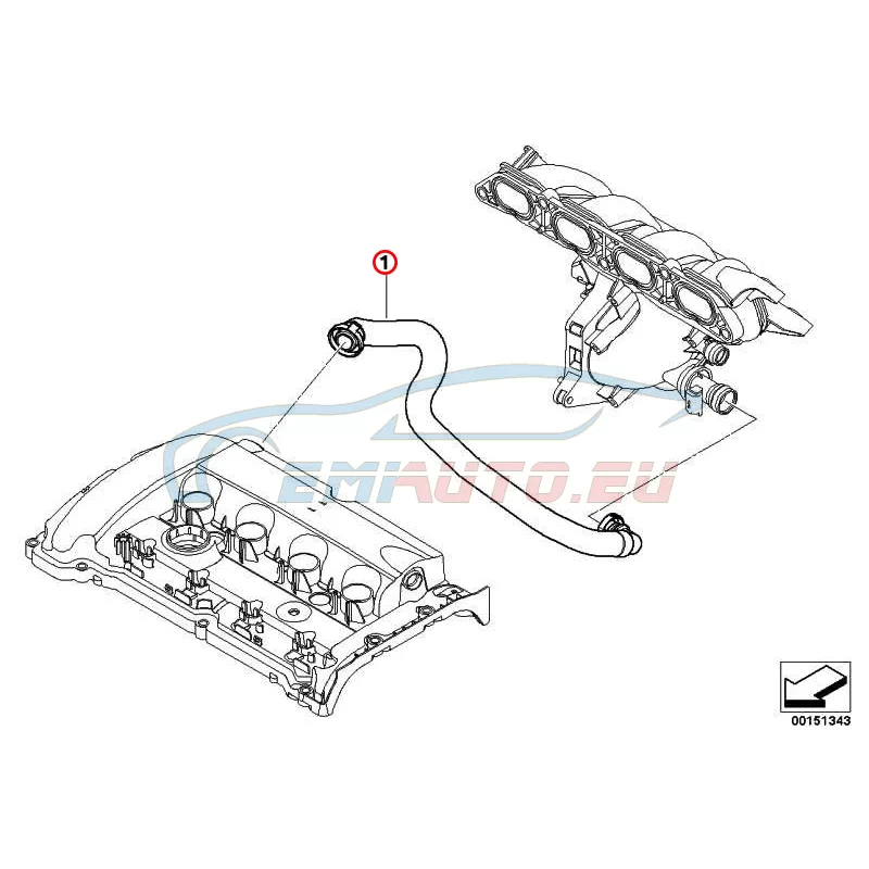 Genuine Mini Vent hose (11157555261)