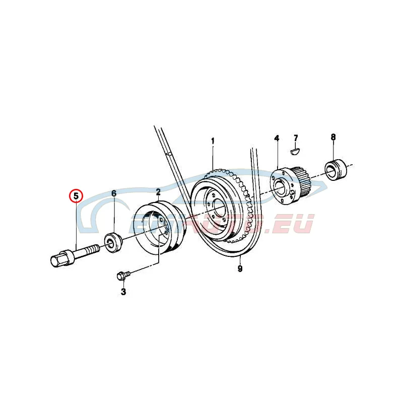 Genuine BMW Hex Bolt (11211715282)