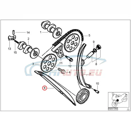Genuine BMW Guide rail (11317652907)