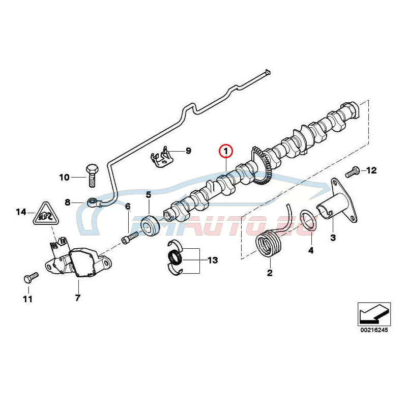 Genuine BMW Eccentric shaft (11377578543)
