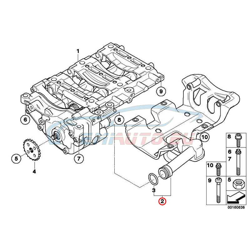 Genuine BMW Suction pipe (11417564233)