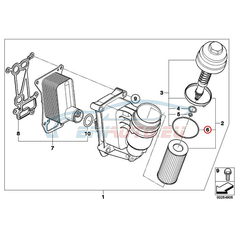 Genuine BMW O-ring (11427808445)