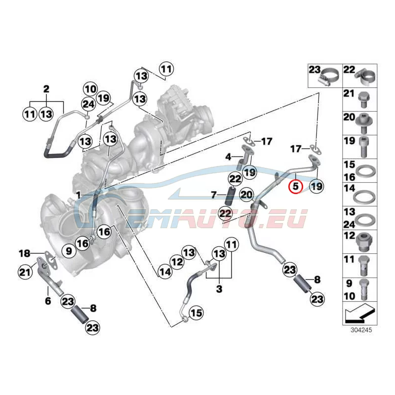 Original BMW Rücklaufleitung (11428508035)