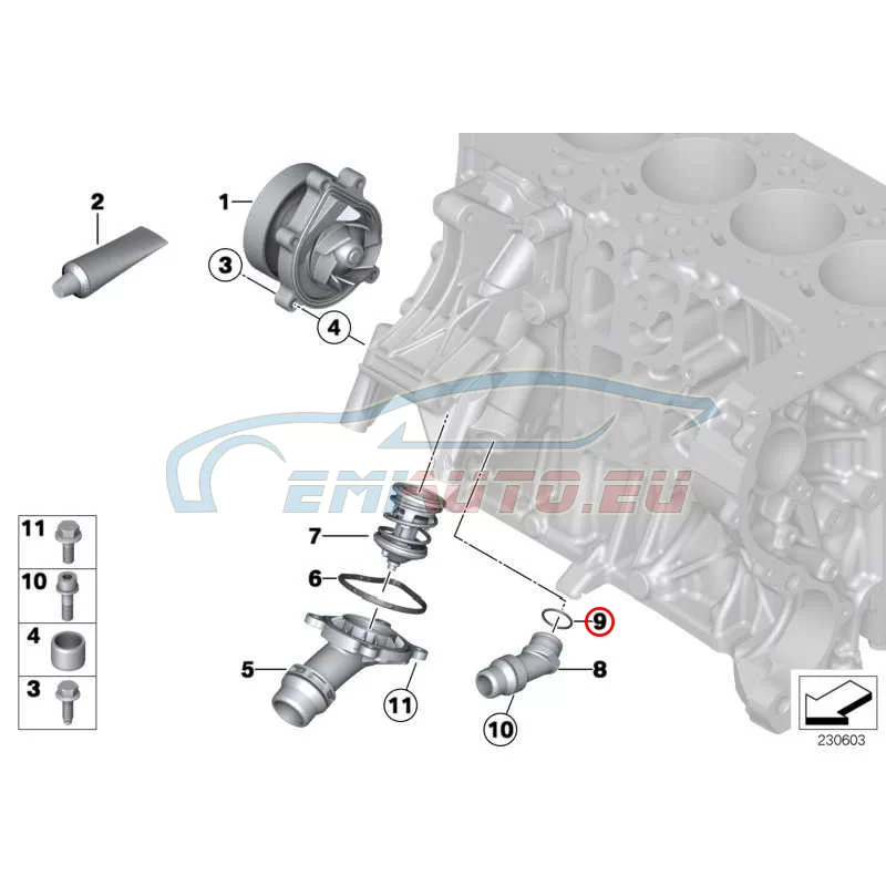 Genuine BMW O-ring (11518512448)