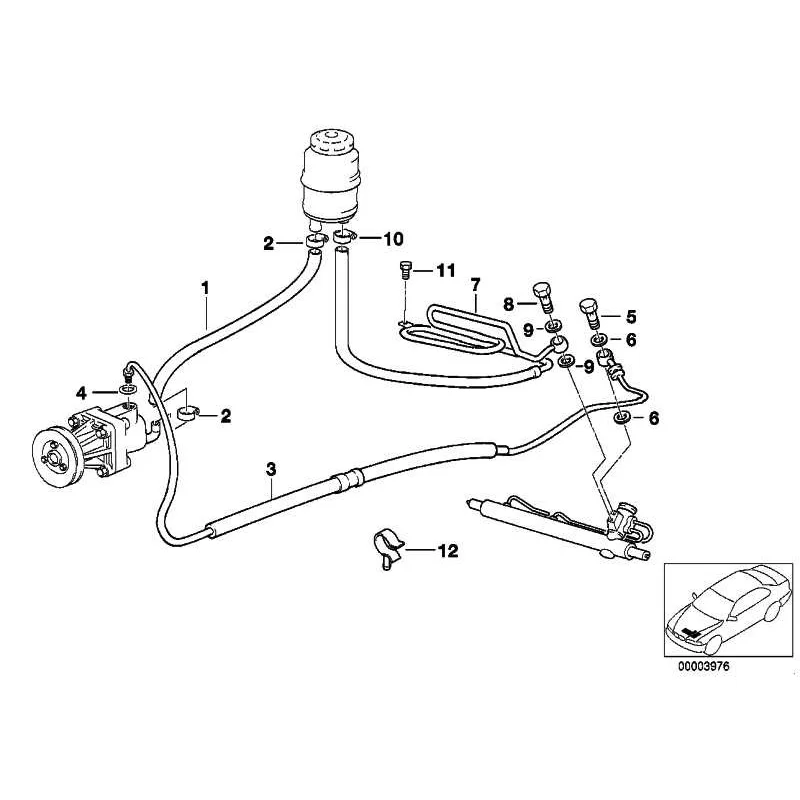 Original BMW Rücklaufleitung (32411093138)