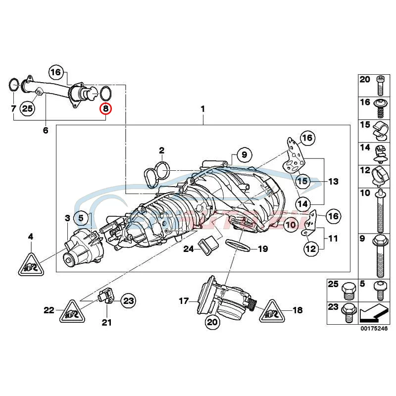 Genuine BMW O-ring (11617812054)