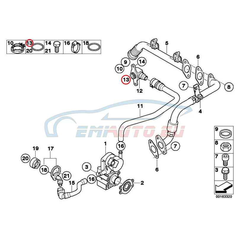 Genuine BMW O-ring (11717577814)
