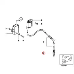 Genuine BMW Spark plug (12122343144)