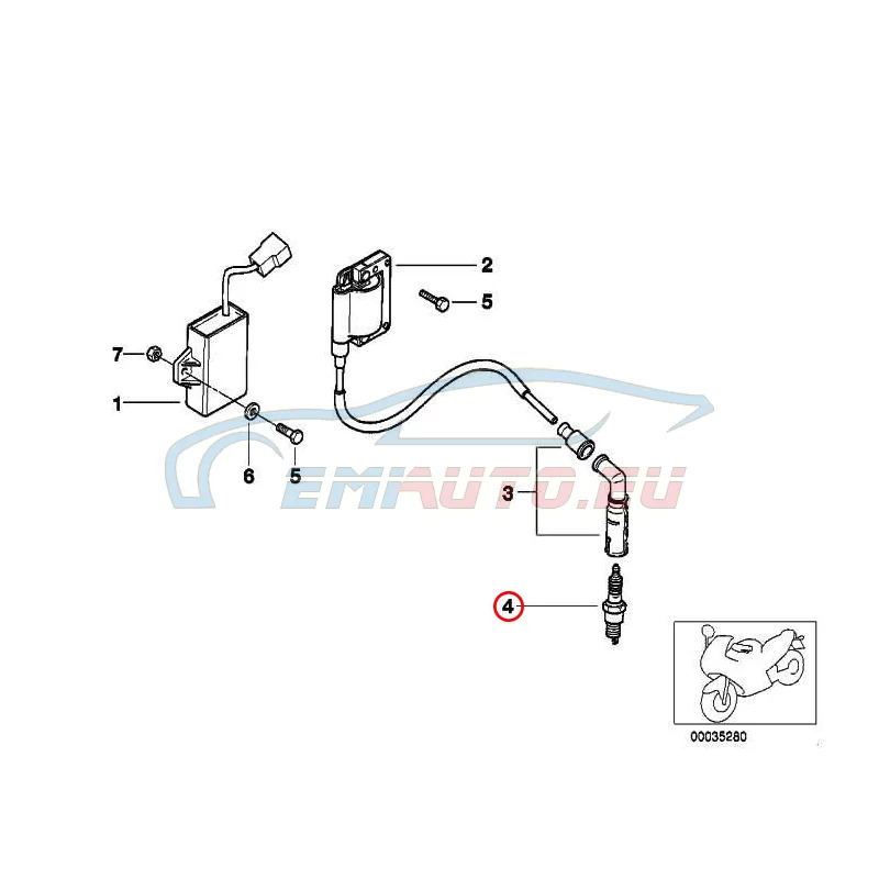 Genuine BMW Spark plug (12122343144)