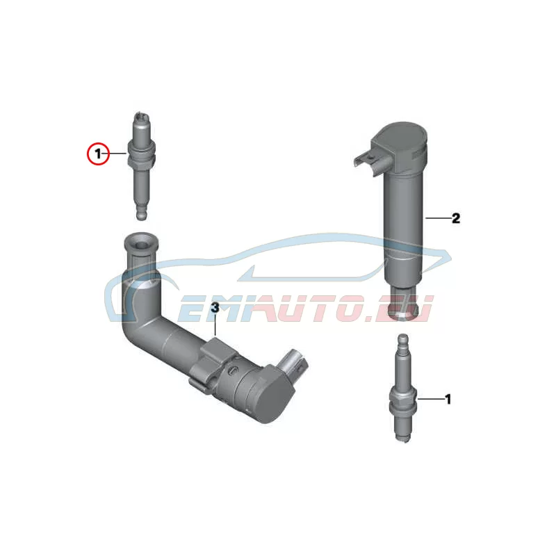Genuine BMW Spark plug (12127728634)