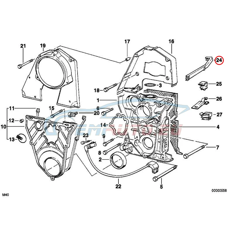 Genuine BMW Bracket (12141717574)