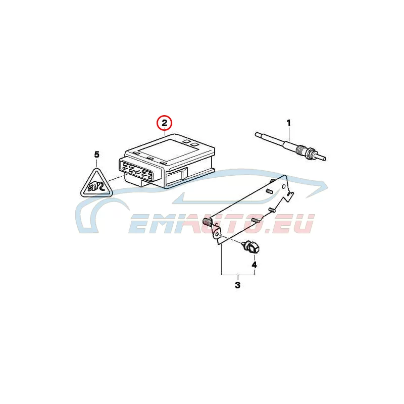 Genuine BMW Preheating control unit (12217801201)