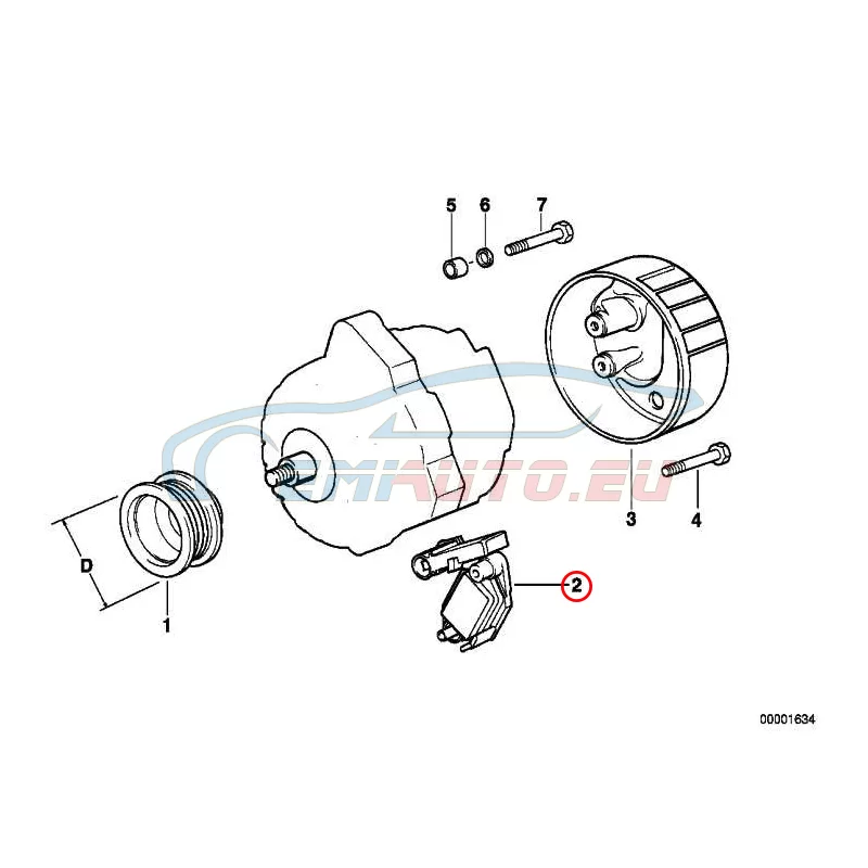 Genuine BMW 12317797662 - Voltage regulator