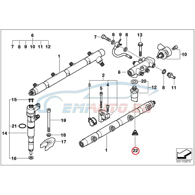 Genuine BMW Plug housing (12512247472)