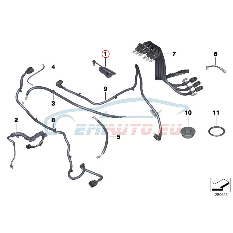 Genuine BMW High-voltage interlock loop (12517590291)