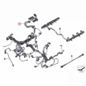 Genuine BMW Engine wiring harness, engine module (12517601256)
