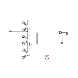 Genuine BMW Wiring harness, engine, injector module (12517796079)