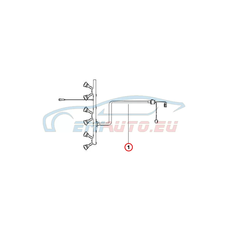 Оригинал BMW Жгут проводов модуля инжекторов двигат. (12517796079)