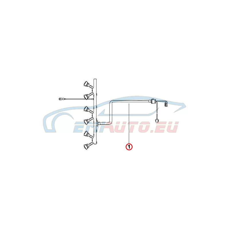 Genuine BMW Wiring harness, engine, injector module (12517796810)