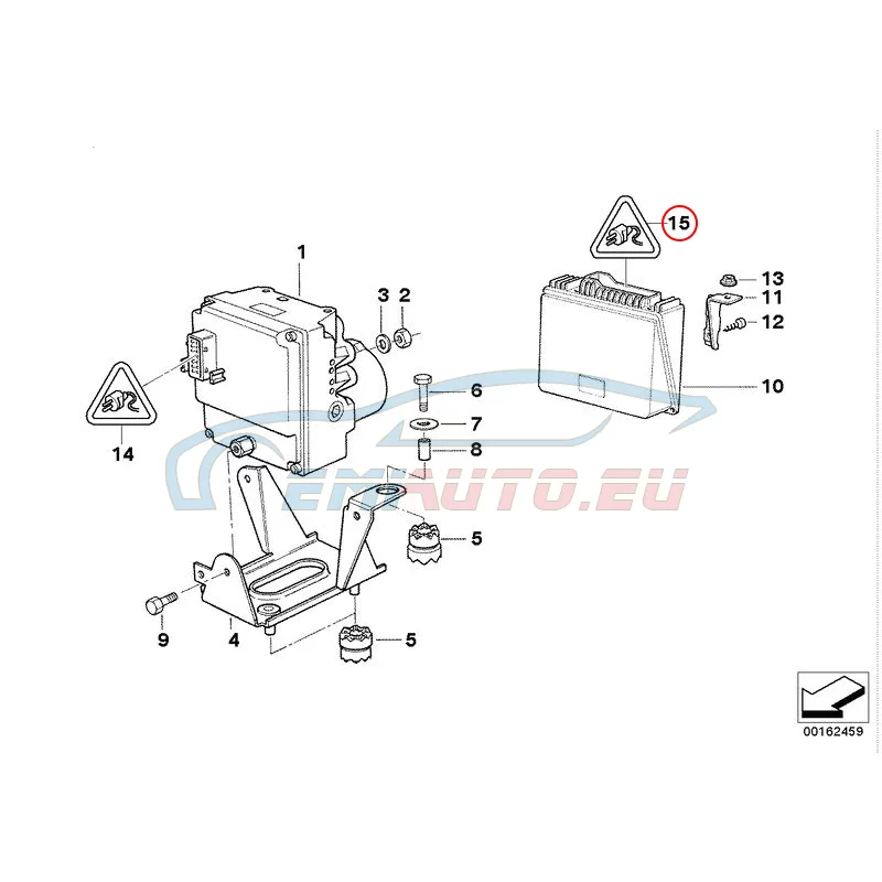 Genuine BMW Plug terminal control unit DDE/EGS (12521724131)