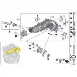 Genuine BMW Receptacle housing (12527804201)