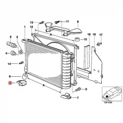 Original BMW Halterung (17111709486)