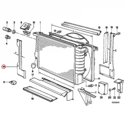 Genuine BMW Covering right (17111712024)