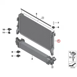 Genuine BMW Radiator (17117617637)