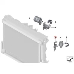 Original BMW Halter elektrische Wasserpumpe (17119426560)