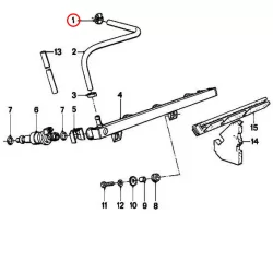 Genuine BMW Hose clamp (17121461500)