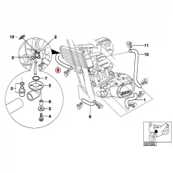 Genuine BMW Coolant hose (17122345242)