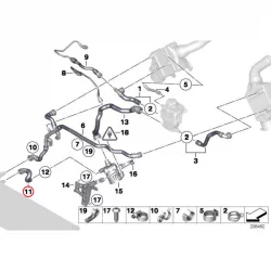 Genuine BMW Coolant hose (17127592652)