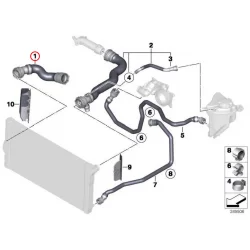 Genuine BMW Coolant hose (17128511928)