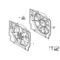 Genuine BMW Fan shroud (17427791548)